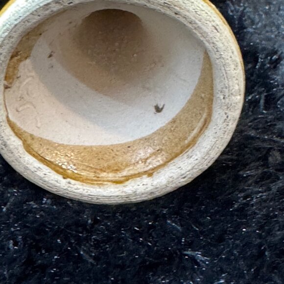 Signed Handcrafted Ceramic Goblets With Textured Stems & Rustic - Picture 8 of 10